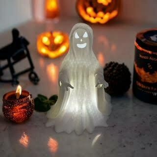 spooky ghost halloween lamps decor lantern bestfreefiles gifts scary 3d print model - Mito3D