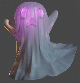 gruslig Geist einstellen 3 Halloween Dekoration Spielzeug 3d print model - Mito3D