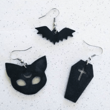 spooky halloween earrings pack fashion goth alt 3d print model - Mito3D