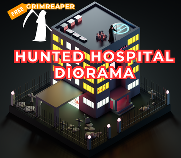 spooky hospital diorama free grim reaper cute ghost grimreaper beautiful halloween cutie childeren 3d print model - Mito3D
