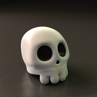 spaventoso cranio arte Halloween scheletro 3d print model - Mito3D