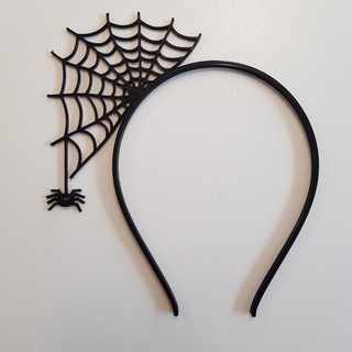 spooky spider web headband halloween head band skeleton costume party dress props headpiece mask cosplay 3d print model - Mito3D