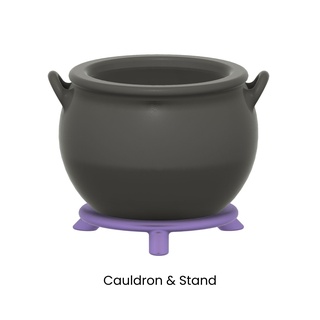 spooky witch cauldron - 3d printed halloween prop 3 pieces decor goth haunted party supplies 3d print model - Mito3D