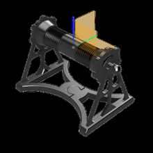 bobine titulaire soutien outil filament porte monter 3d imprimante pièces 3d print model - Mito3D