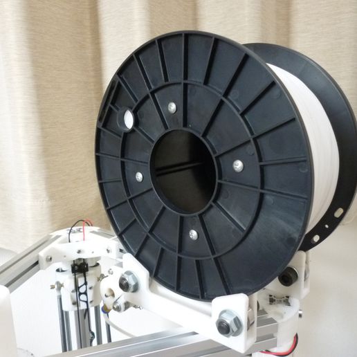spool holder 2 tool filamentchallenge filament 3d printer accessories 3D print model - Mito3D