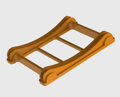 carretel suporte 3d impressora 30 cm diâmetro lista porta bobinas filamento 3d print model - Mito3D