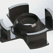bobine titulaire soutien 57mm fort palier monter clips filament spool 3d_printer_accessories 3d print model - Mito3D