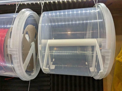 spool holder inside bucket 10l reel watertight 3d printer accessories 3d print model - Mito3D