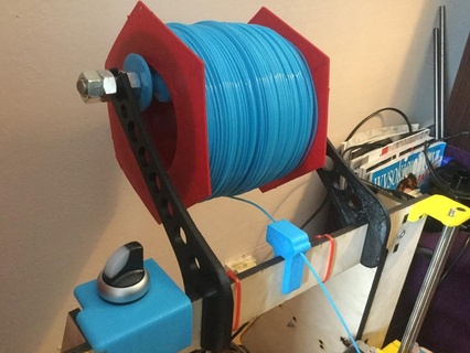 spool holder psusa i3 filament prusa 3d printer parts 3d print model - Mito3D