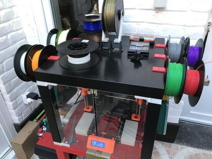 spool storage system ikea lack enclosure filament holder 3d printer accessories 3d print model - Mito3D