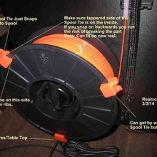 spool tie pla material spools tool 3d printer accessories 3d print model - Mito3D