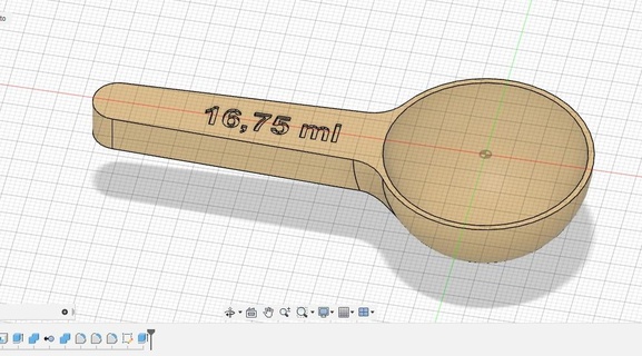 colher 16 75 ml ferramenta cozinha 3d print model - Mito3D