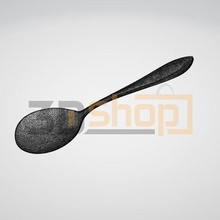 spoon design2 - table kitchen tool equipment cutlery food dining decoration 3d scan stl file tools set dinner print soup 3d print model - Mito3D