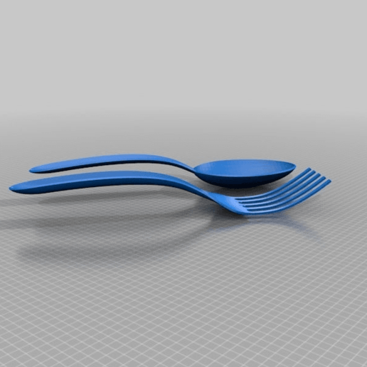 cuillère fourchette la maison ménage 3D print model - Mito3D