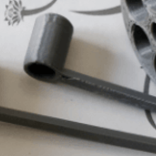 siyah x2 0,90 1,10 g toz kaşık bakla aracı 3d print model - Mito3D