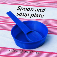 cuillère à soupe de la plaque maison cuisine manger ustensil les ustensiles utile bol imprimez en toute simplicité imprimable amusant cadeau stl 3d print model - Mito3D