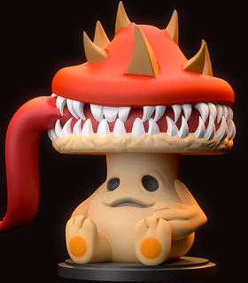 spore Ragnarok ligne Jeu fantaisie jeu vidéo fanart stylisé champignon champignons dnd miniature mignonne chibi imiter 3d print model - Mito3D