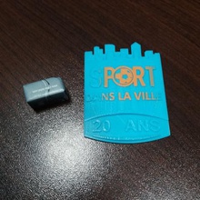 sport badge city gadget meeting town key ring event 3d print model - Mito3D