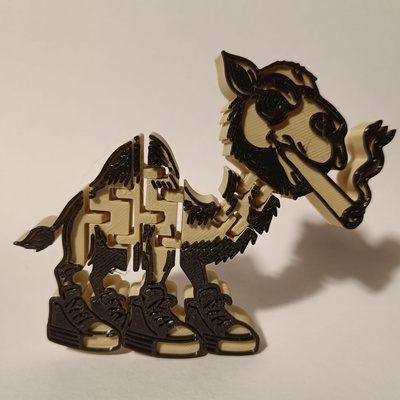sport camel free of 273 game flexi flexible marijuana cannabis funny animal articulated 3d print model - Mito3D