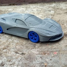 deporte coche vehiculo 1 miniatura juguete ferrari 3d print model - Mito3D