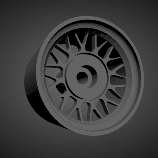 esporte clássico aros freios pneus quente rodas carros poli 3D print model - Mito3D