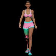 sport footing girl 4 running footwear runner jog sprint lifestyle athletic jogging shoe park woman female miniatures figurines 3d print model - Mito3D
