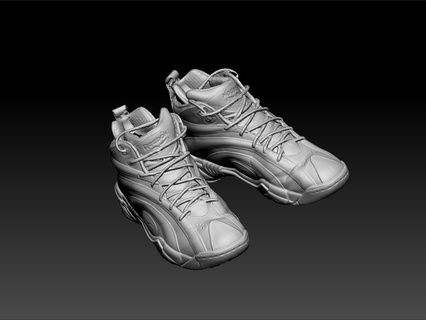 spor ayakkabı moda sıra Ölçek model inanılmaz hayvan 3d print model - Mito3D