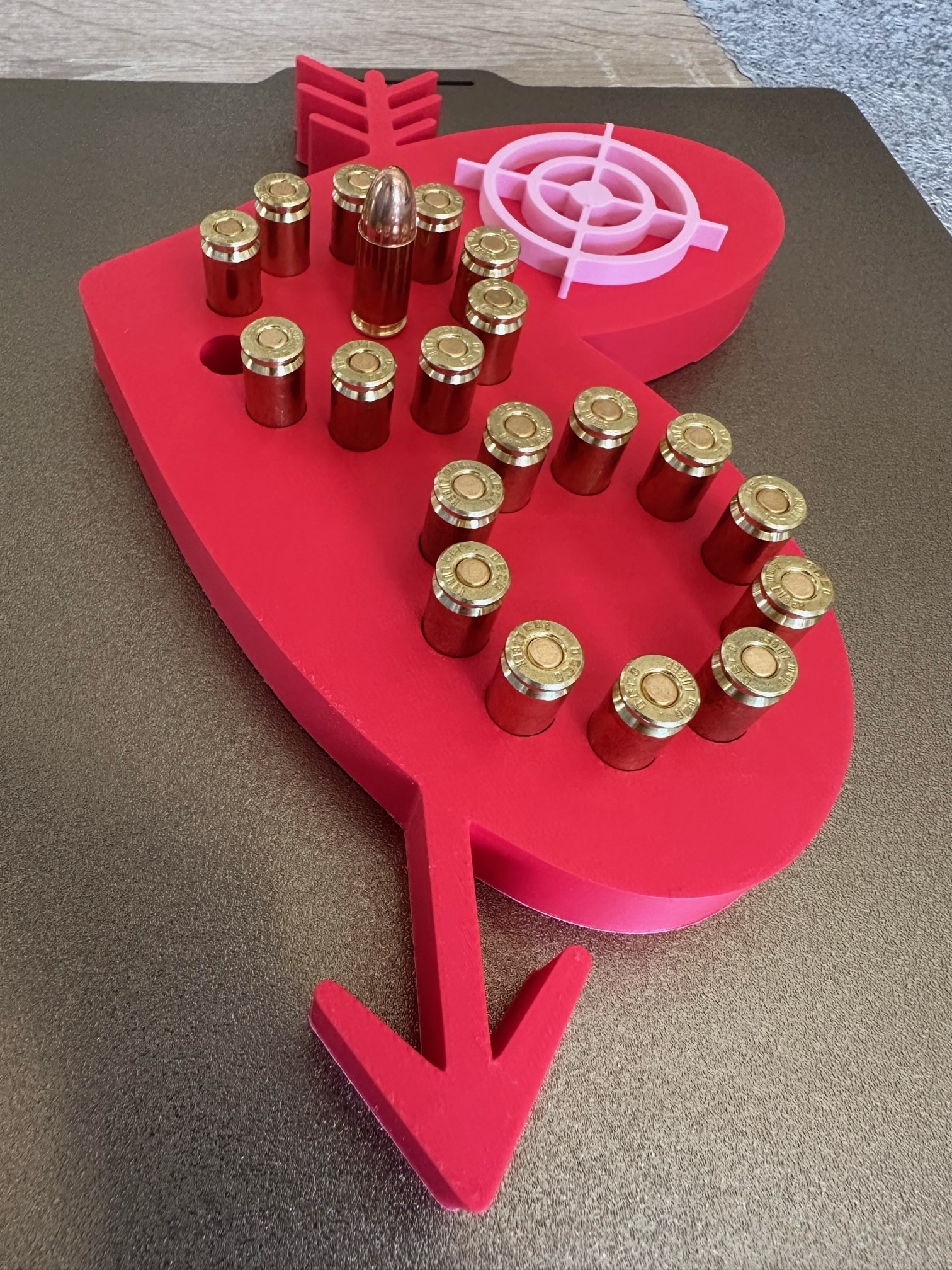 sport shooters - heart 3D print model - Mito3D