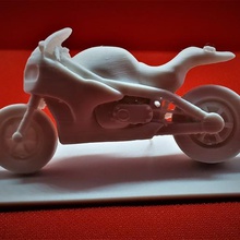 moto esportiva miniatura modelo 3d print model - Mito3D