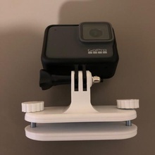 esportes de montagem câmera mochila desporto da câmara clipe gadget a gopro go pro suporte ir o ação aventura 3d print model - Mito3D