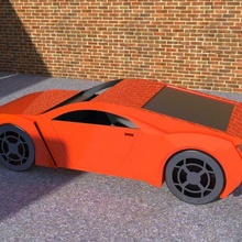 Esportes carro 3d print model - Mito3D