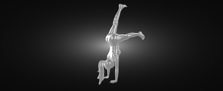 gli sport ragazza palla donna giocatore ginnastica casa regalo giocattolo figurina statuetta gioco arredamento scultura fallimento uomo design interni arte ginnasta sportivo 3d print model - Mito3D
