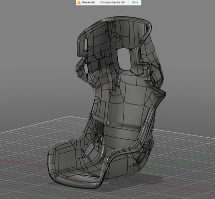 sport sitz 1 to arbeiten glasfaser spiel projekt verschmelzung 360 dicke 3mm 3d print model - Mito3D