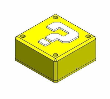 Mancha ligero mario hermanos caja lámpara anuncio nintendo súper misterio luigi Bowser vídeo juego nerd friki 3d print model - Mito3D