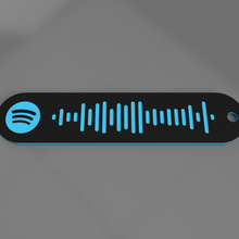 Spotify código personalizable artilugio Navidad personalizado llavero loco punk fusión 360 regalo música paramétrico reina 3d print model - Mito3D