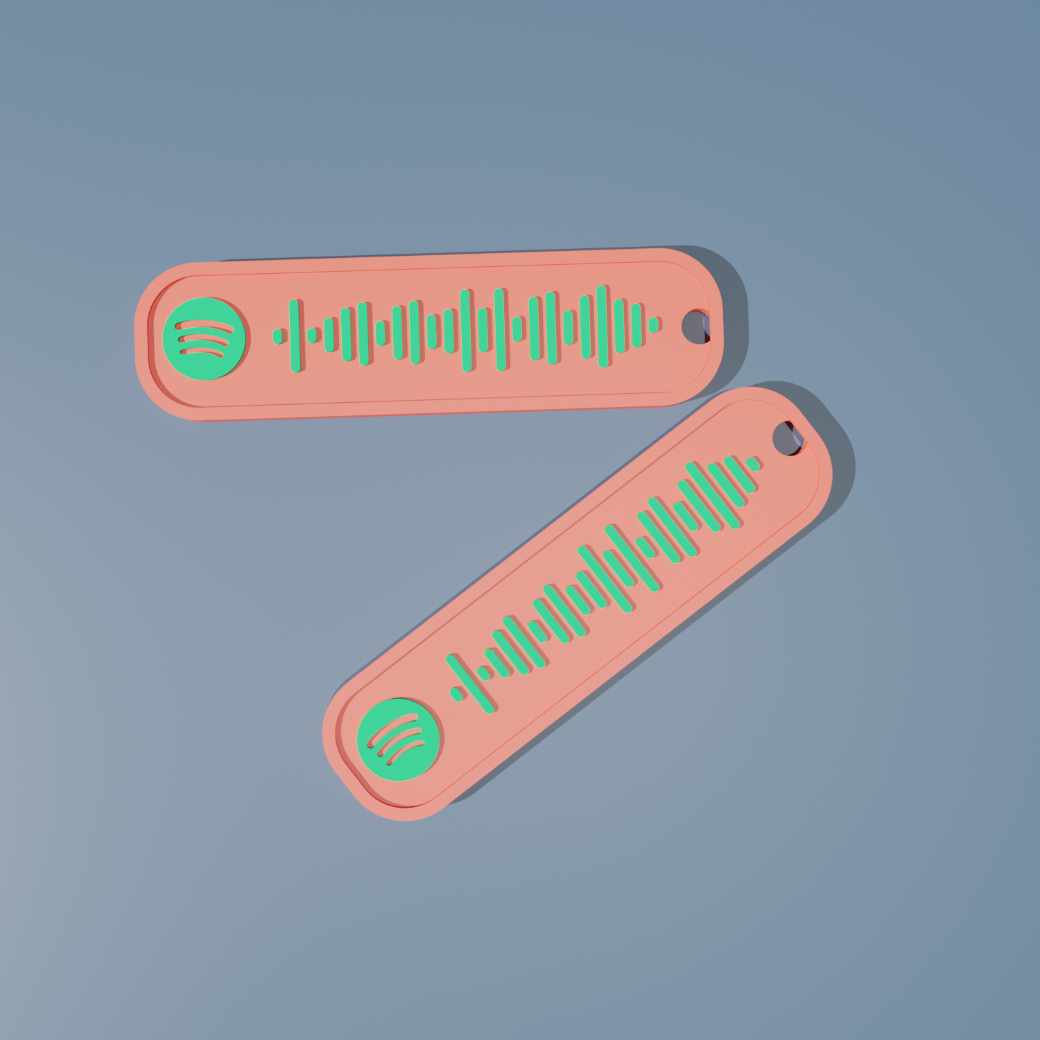 spotify code keychain gift music today 3D print model - Mito3D