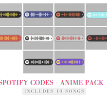 Spotify codigos anime paquete 1 3d print model - Mito3D