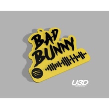 spotify keychain bad bunny art fashion trend 3d print model - Mito3D