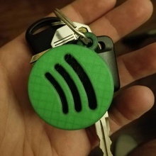spotify keychains various 3d keychain dual color filament swapping hot swap 3d print model - Mito3D
