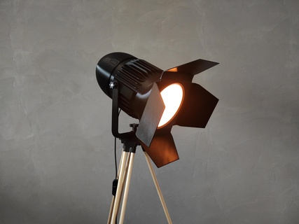 spotligth floor lamp tripod light home decor spotlight led 3d print model - Mito3D