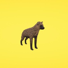 spotted hyena various 3d print model - Mito3D
