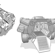 spp-042 skania l ngskepp game vehicles wargaming vechicle modular model kit miniatur model military cyberpunk armored vehicle apc 3d print model - Mito3D