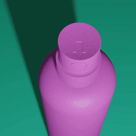 spray bottle can simple spraycan 3D print model - Mito3D