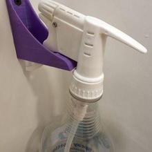 spray bottle wall hanger 3d print model - Mito3D