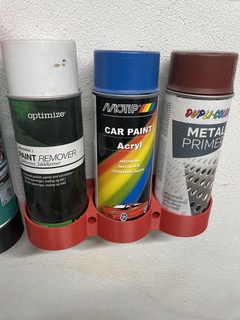 bombola spray sonaglio parete titolare supporto rattlecan montare dipingere 3d print model - Mito3D