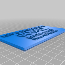 diffusione vangelo personalizzato ufficio 3d print model - Mito3D
