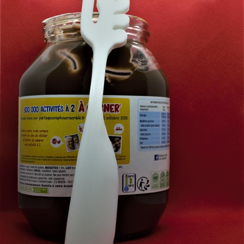 la difusión de cuchillo herramienta el nutella masa propagación ardilla cucharada cocina orinal art casa deco utensilio gourmet útil 3D print model - Mito3D