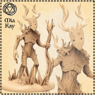 spriggan druid dragons dungeons fantasy forest game gaming mini rpg miniature tabletop dnd 3d print model - Mito3D