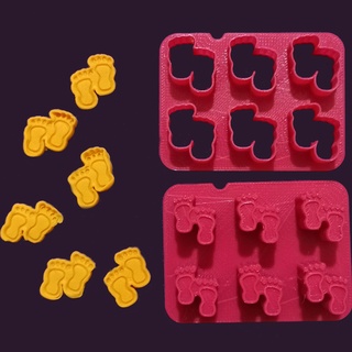 sprikles - baby miniature cutter feet decorations sprinkles cutters stamps stamp shower bib bottle clothing stroller pacifier little cookie 3d print model - Mito3D