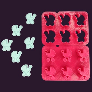 sprikles - cutting baby miniatures stroller decorations sprinkles cutters stamps stamp shower bib bottle clothing pacifier little feet cookie cutter 3d print model - Mito3D